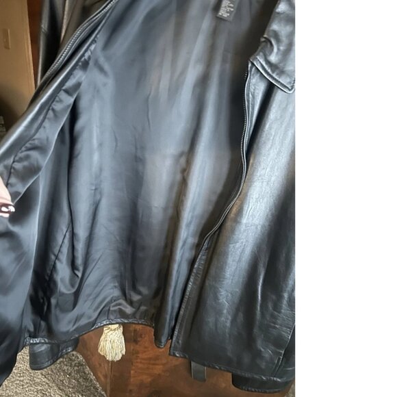 VINTAGE MENS DKNY DONNA KAREN NEW YORK LEATHER JACKET SIZE L FANTASTIC CONDITION - Picture 8 of 8